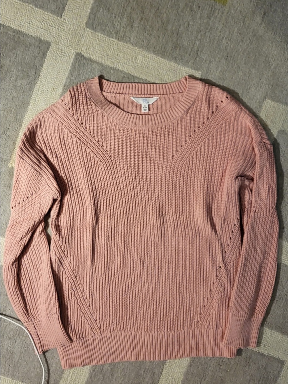 Women’s  Knit Crewneck Sweater - Dusty Rose